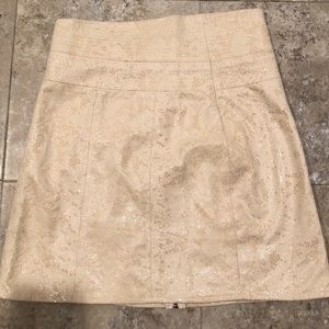 Faux Snake Skin mini skirt.